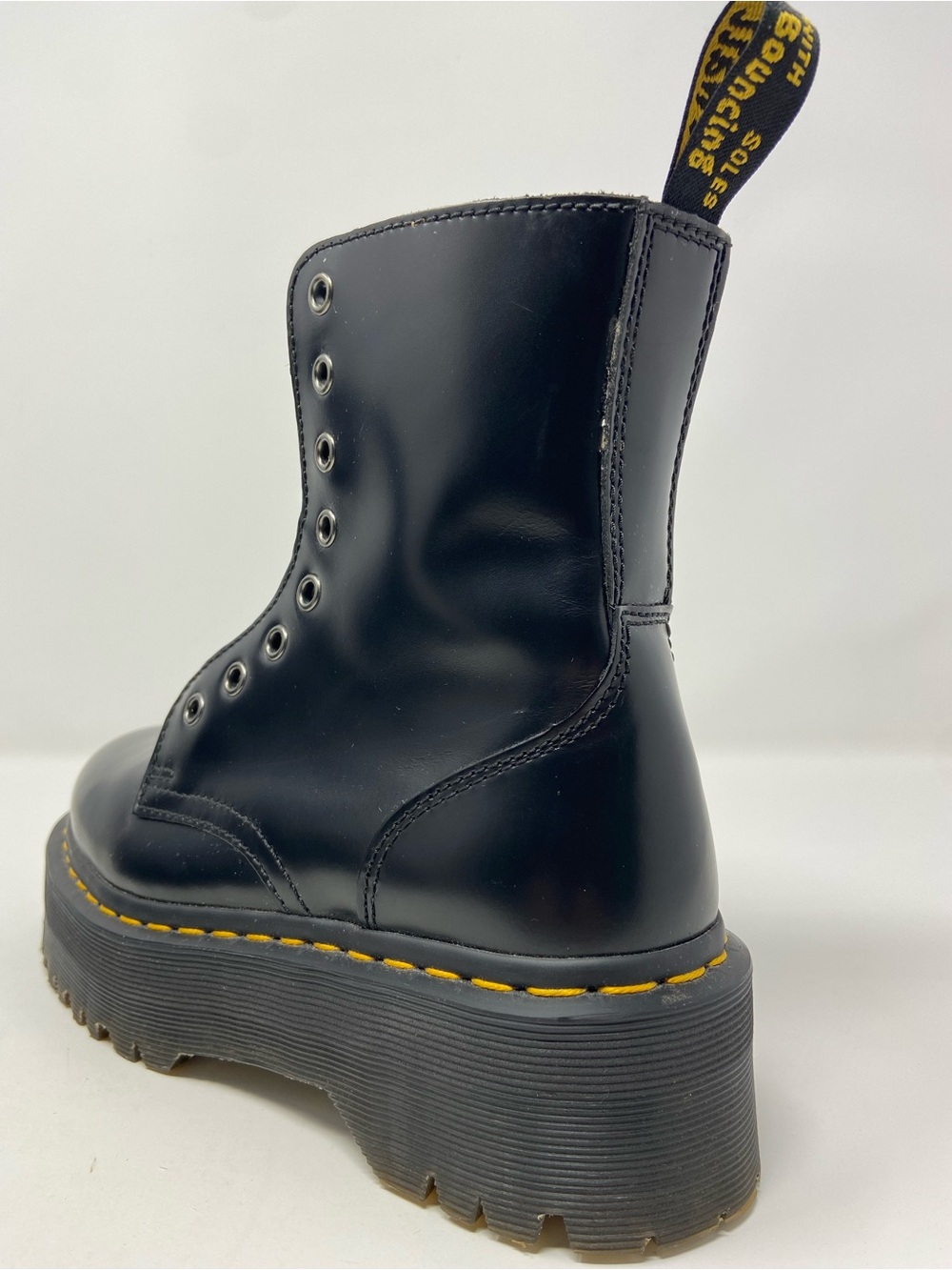 Doc Dr Marten Air Wair Jadon Black Leather Platform Boots  Men 6 /Women’s 7 NICE - Picture 16 of 16